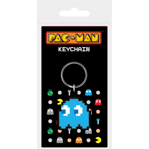 Pac-Man Blue Keyring