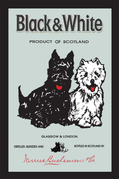 KS242 Black and White - Whiskey - Bedruckter Spiegel