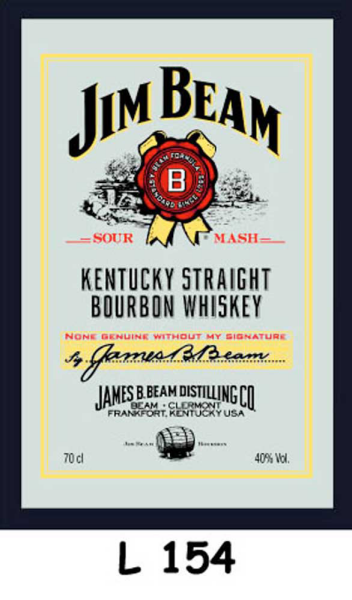 KS3 Jim Beam - Whiskey - Bedruckter Spiegel