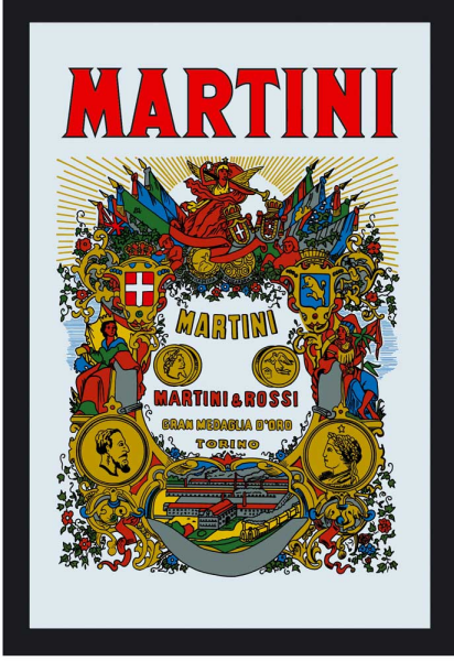 KS249 Martini -  - Bedruckter Spiegel