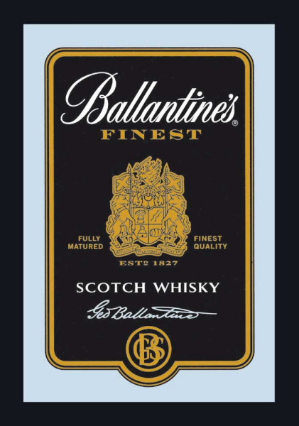 KS239 Ballantines - Black Label - Bedruckter Spiegel