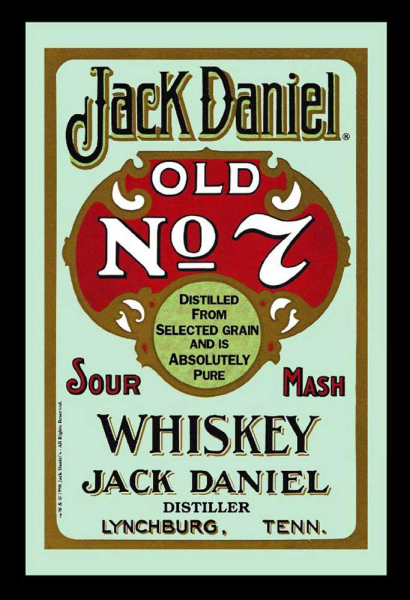 KS183 Jack Daniels - Retro - Bedruckter Spiegel