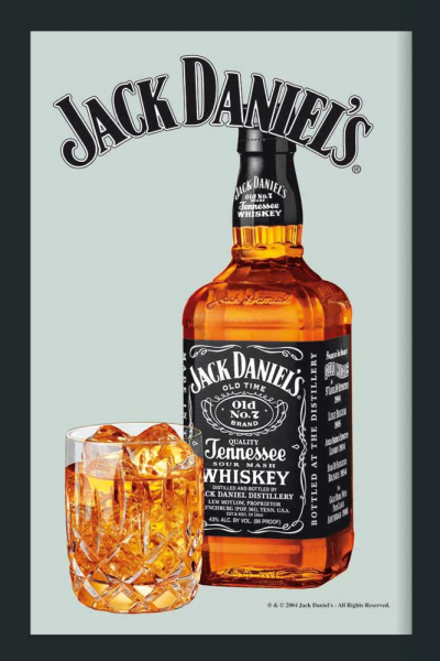 KS224 Jack Daniels - Bedruckter Spiegel - Wanddekoration