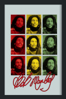 KS197 Marley, Bob - Pop und Op Art - Bedruckter Spiegel