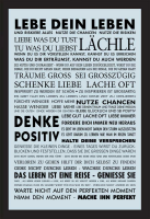 KS41 Motivational - Lebe dein Leben - Bedruckter Spiegel