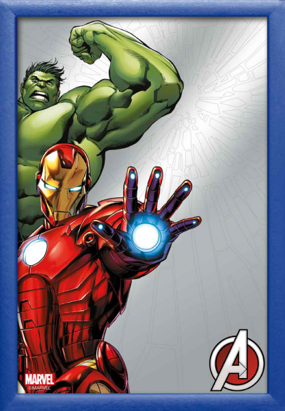 KS110 Marvel - Iron Man und Hulk - Bedruckter Spiegel