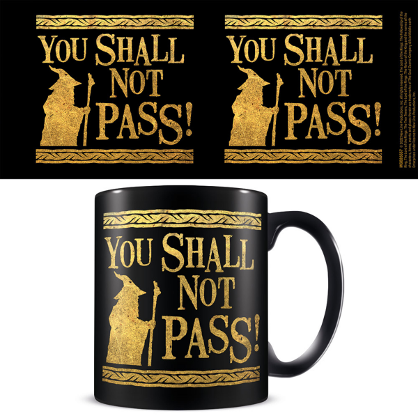 Lord of the Rings - Lizenz Tassen 3D - You Shall Not Pass - black