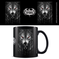 Spiral - Lizenz Tassen 3D - Forest Wolf - black