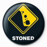 Fun - Button Badge - Stoned