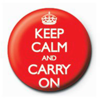 Keep Calm - Button Badge - Carry On