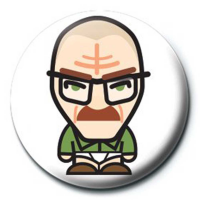 Breaking Bad - Button Badge - Walt Cartoon