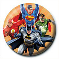 Justice League - Button Badge - Burst