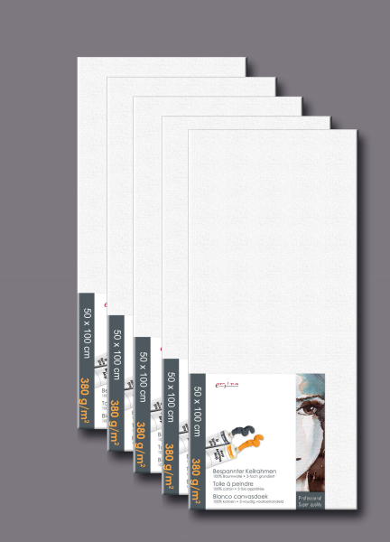 Künstlerbedarf - Leinwand - Keilrahmen 5er-Set