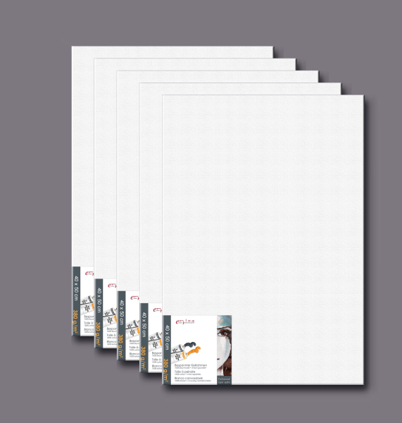 Künstlerbedarf - Leinwand - Keilrahmen 5er-Set