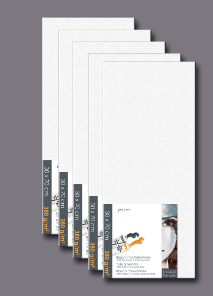 Künstlerbedarf - Leinwand - Keilrahmen 5er-Set