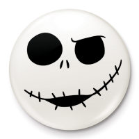 Nightmare Before Christmas - Button Badge - Jack Skull