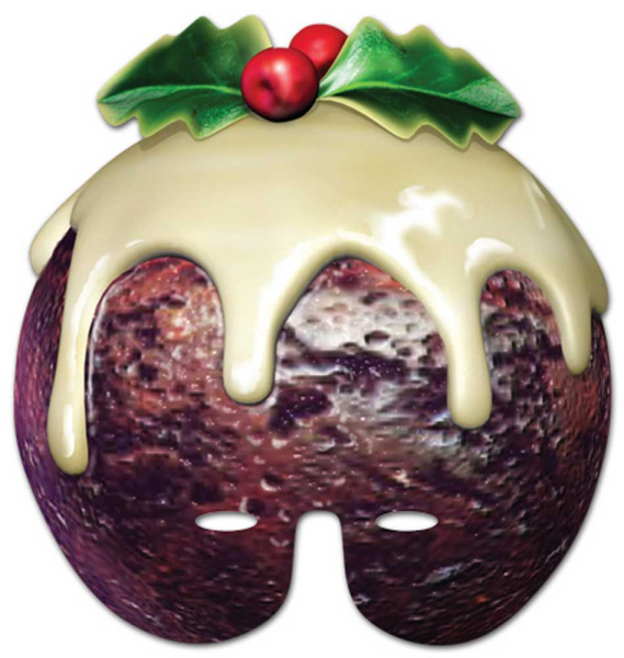 Christmas Pudding - Masken - Promi Maske