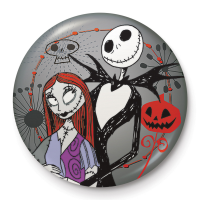 Nightmare Before Christmas - Button Badge - Jack & Sally