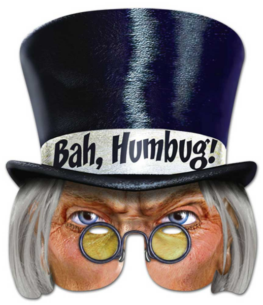 Mr. Scrooge - Masken - Bah Humbug - Promi Maske