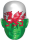 Wales Flagge - Masken - Promi Maske