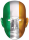 Irland Flagge - Masken - Promi Maske