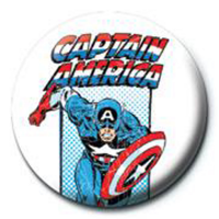 Marvel - Button Badge - Captain America Retro