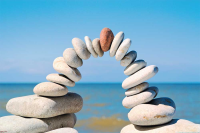 Zen - Poster - Steinbogen Perfekte Balance + 1...