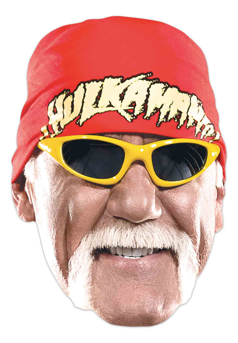 Maschera In PVC Hulk Hogan / Ultimate Warrior - WCW WWE Wrestler - Duo Costume Halloween