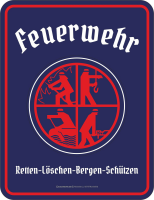 Feuerwehr Logo - Magnete - Retten Löschen Bergen...