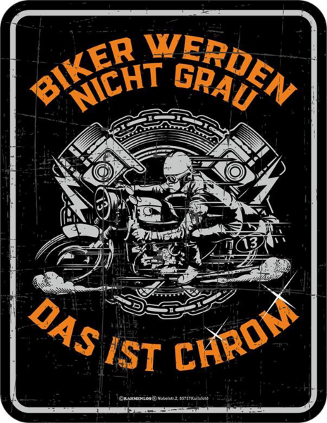 Biker  - Magnete - werden nicht grau