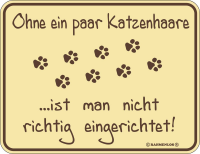 Ohne ein paar Katzenhaare - Magnete - ist man nicht...