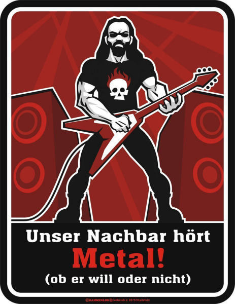Nachbar hört Metal - Magnete - Ob er will oder nicht