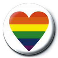 Pride - Button Badge - Heart