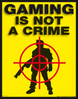 Gaming is not a crime - Mousepad - Mousepad