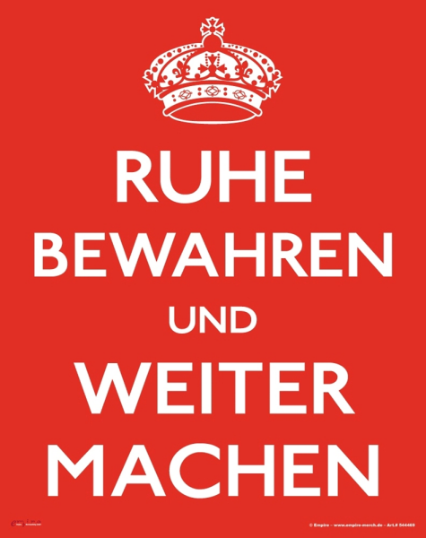 Ruhe bewahren, Weiter machen - Mousepad - Mousepad