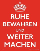 Ruhe bewahren, Weiter machen - Mousepad - Mousepad