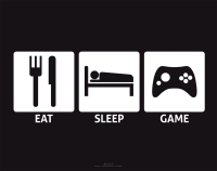 Eat, Sleep Game - Mousepad - Mousepad