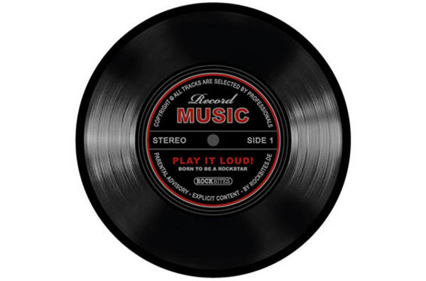 Record Music - schwarz - Mousepad
