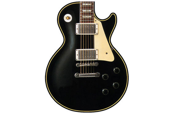 Guitar LP - schwarz - Mousepad