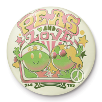 Ilustrata - Button Badge - Peas and Love