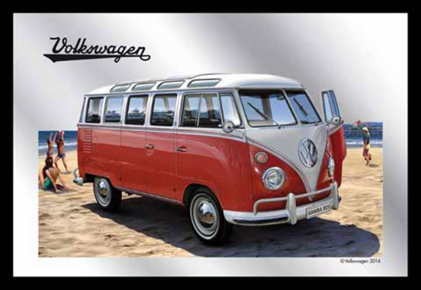 KS81 Volkswagen - Bulli Samba T1 Van - Bedruckter Spiegel