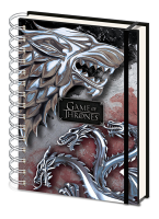 Game of Thrones - Notizbuch - Stark & Targaryen - Wappen