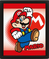 Super Mario - 3D Poster A4 - Mario und Yoshi