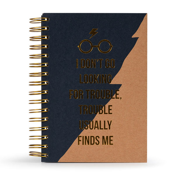 Harry Potter - Premium Notizbücher - Trouble Usually Finds Me