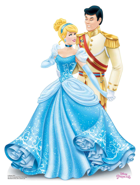 Disney Pappaufsteller Cinderella und Prinz Charming