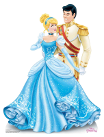 Disney Pappaufsteller Cinderella und Prinz Charming