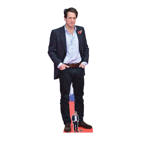 Hugh Grant Pappaufsteller Blue Shirt Pappaufsteller