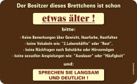 Besitzer etwas älter - Frühstücksbrettchen...
