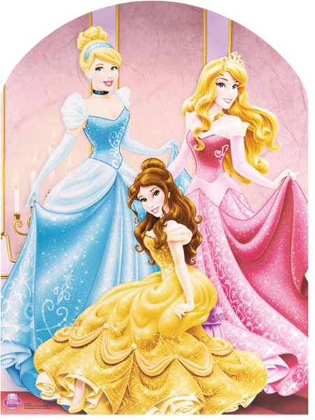 Disney Pappaufsteller Prinzessinnen Stand In