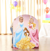 Queen Elizabeth Pappaufsteller Lila Dress Pappaufsteller